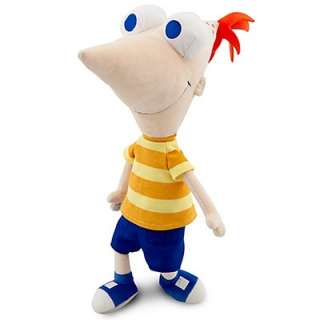 Disney Store PHINEAS 14” Plush Doll NEW Phineas & Ferb NEW w/ Defect 