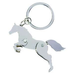  Movable Horse Keyring   Silver
