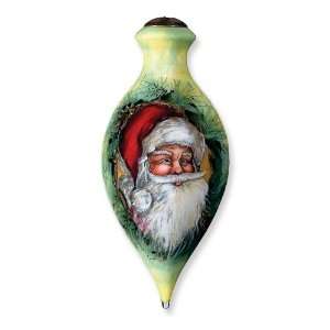 Santas Expressions Hand Painted The Edith Collection 6.5 inch Ornament