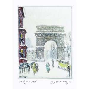  Snowy Washington Arch Holiday Cards