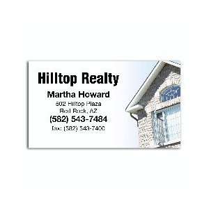  BCS    Brushed Silver Business Card Magnet Office 