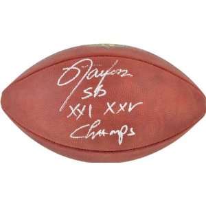  Lawrence Taylor Autographed Football  Details New York 