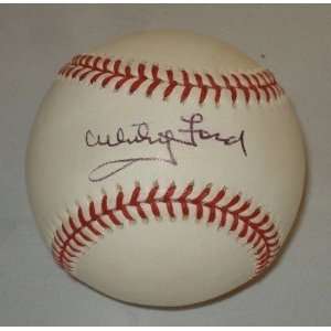  Signed Whitey Ford Baseball   American League 