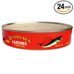 Sunny Sea Ss Oval Can Sardines In Tomato Sauce, 15 Ounce Cans (Pack of 