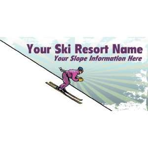    3x6 Vinyl Banner   Your Ski Resort Name Your Slope 