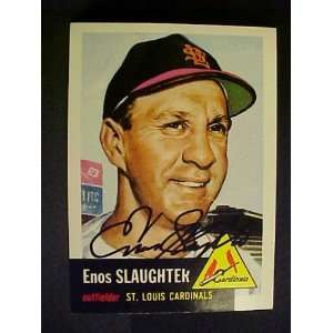  Enos Slaughter St. Louis Cardinals #41 1953 Topps Archives 