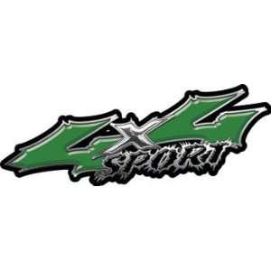  Wicked Series 4x4 Sport Green Decals   2 h x 6 w 