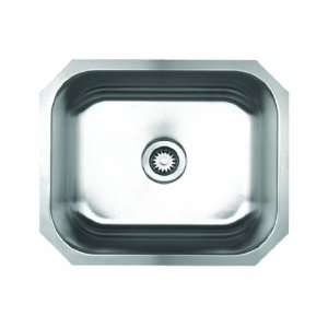   Single Bowl Undermount Sink, Brushed Stainless Steel