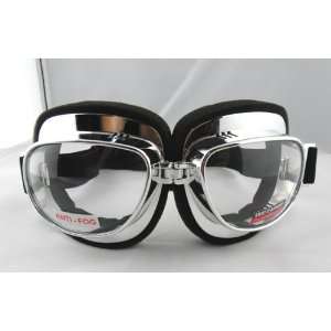  Aviator Anime Silver Goggles Cyber Industrial Sunglasses 