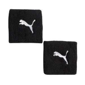  Puma Cat Wristbands Black   White