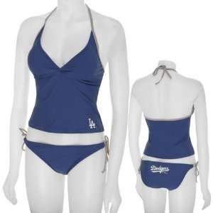    Los Angeles Dodgers Womens Tankini Swimsuit