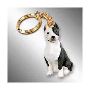  Pit Bull Terrier, Brindle Tiny Ones Dog Keychains (2 1/2 