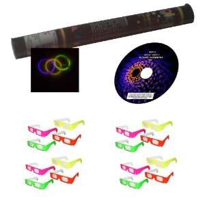   15 Glow Stick Bracelets AND a Virtual Fireworks DVD 