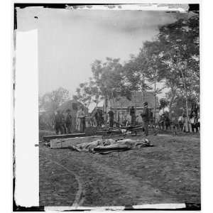   War Reprint Fredericksburg, Virginia. Burial of Federal dead Home