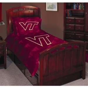 Co. college virginiatech series College Comforter Set   Virginia Tech 