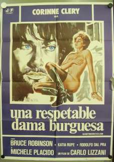 Título italiano DAMA BURGUESA (1977) DE UNA RESPETABLE