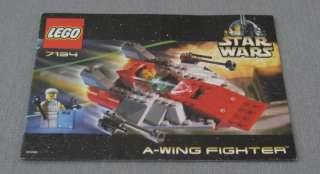 Lego Star Wars 7134 A wing Fighter COMPLETE  