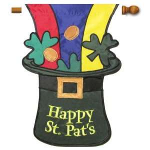 St. Pats Hat   St.Patricks Day Applique Style   Standard Size 28 Inch 