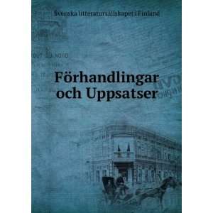   och Uppsatser Svenska litteratursÃ¤llskapet i Finland Books