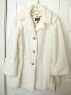 Dennis Basso Sheared Faux Mink 3/4 Length Coat * ~ VRY S  