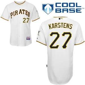  Jeff Karstens Pittsburgh Pirates Authentic Home Cool Base 