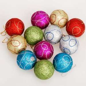  12pcs Hanging Balls for Christmas Tree Decoration