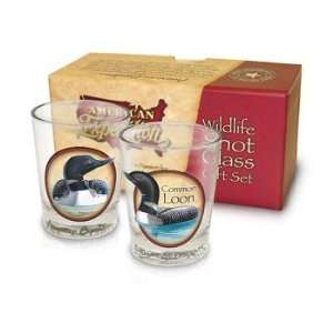  American Expedition Common Loon Shot Glass Set Pet 