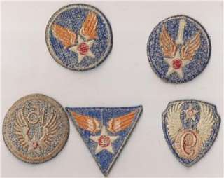 LOT 5 ORIGINAL WW II U.S ARMY AIR FORCES PATCH 1940S MORE  