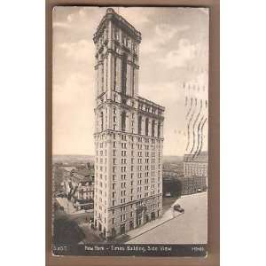  PostcardTimes Building 1909 side view New York City: Everything Else