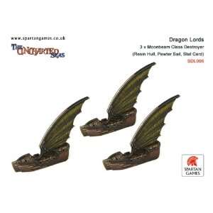  Uncharted Seas Dragon Lords   Moonbeam Class Destroyer (3 