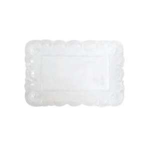 Vietri Incanto White Lace Small Serving Platter Italian