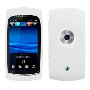SILICONE Skin Cover Case FOR Sony Ericsson VIVAZ White  