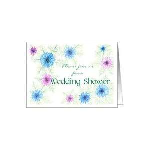  Love in a Mist Wedding Shower invitation Card Health 