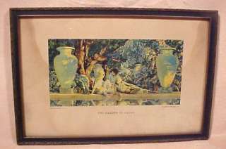 Maxfield Parrish GARDEN OF ALLAH Framed Print 1918  