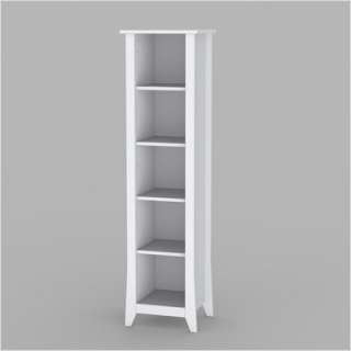 Nexera Vice Versa Slim Bookcase in White Lacquer 200203 687174995518 