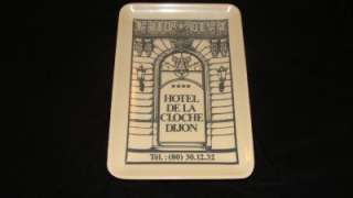 Vintage Hotel de la Cloche Dijon ashtray/tray made in Italy by Sonia 6 