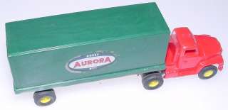 Aurora Vibrator Red Roof Semi Cab Truck Hobby Kits Trailer Slot Car 