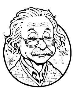 Rick Geary original comic art Albert Einstein  
