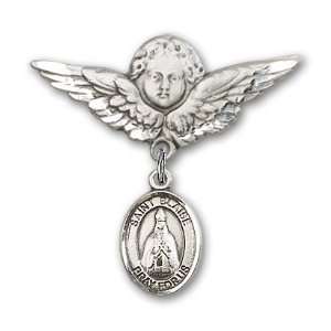   Badge Pin St. Blaise is the Patron Saint of Throat Ailments Jewelry