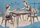 Childs Dinette Table & Chairs 1955 How To build PLANS Eames Era Modern