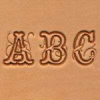 Alphabet stamp Script set 3/4 leather tool tandy new  