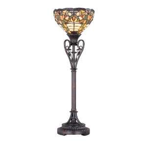   Antique Bronze Finish Finish Buffet Table Lamp: Home & Kitchen