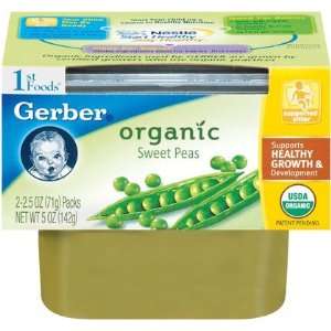  Gerber Tender Harvest Organic First Foods Peas   2 pk 