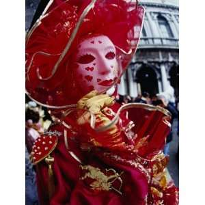  Carnevale Participant in Mask and Costume, Venice, Italy 