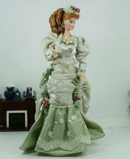   Fashion   Porcelain Barbie Mint Memories beautiful victorian tea