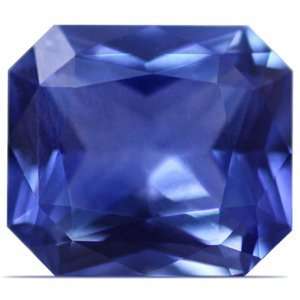  1.74 Carat Loose Blue Sapphire Emerald Cut Jewelry