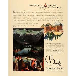   Pacific Banff Springs Hotel   Original Print Ad