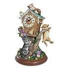 Jurgen Scholz Tabletop Kitten Clock with Highly sought Art, Edition of 