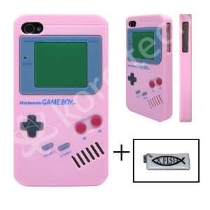  Nintendo Game Boy Gameboy Silicone Case Pink For iPhone 4 