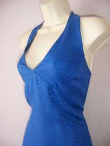 RALPH LAUREN Blue Linen Cocktail Versatile Dress 14 NWT  
